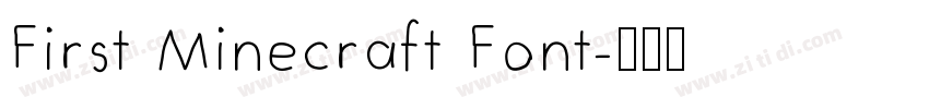 First Minecraft Font字体转换